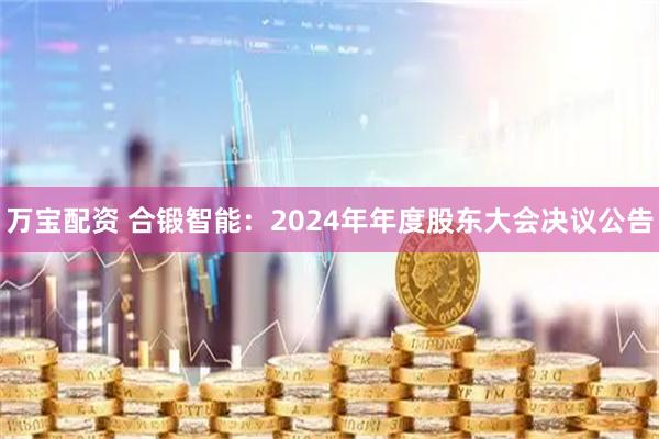 万宝配资 合锻智能：2024年年度股东大会决议公告