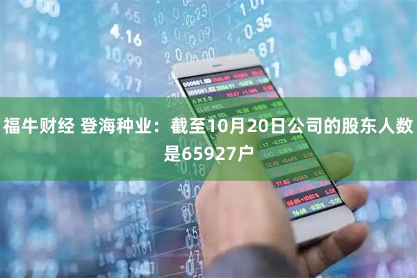 福牛财经 登海种业：截至10月20日公司的股东人数是65927户